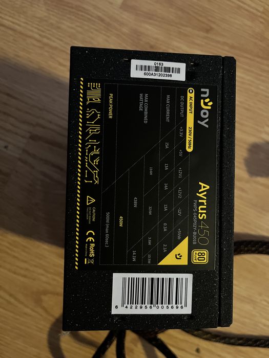 Sursa nJoy Ayrus 450, 450W, ATX v2.3