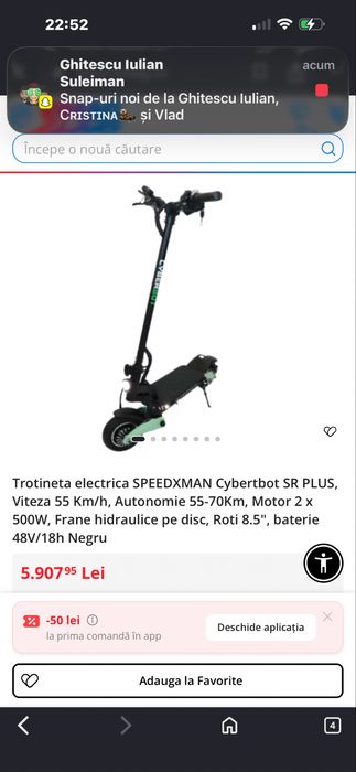Vand trotineta electrica