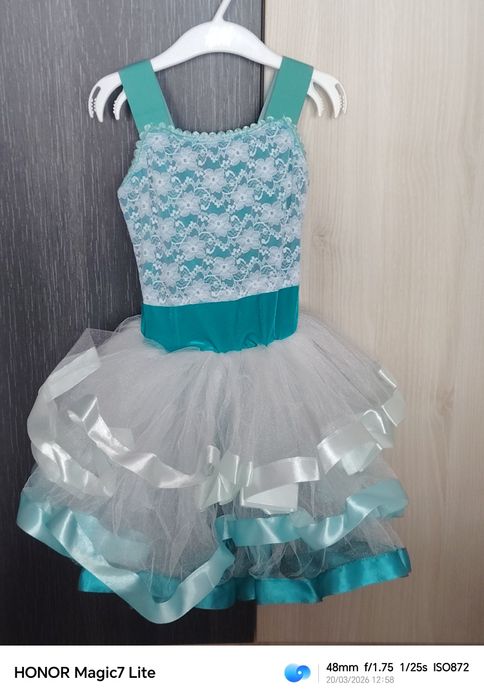 Рокля тюркоаз, момиче 3-4г.