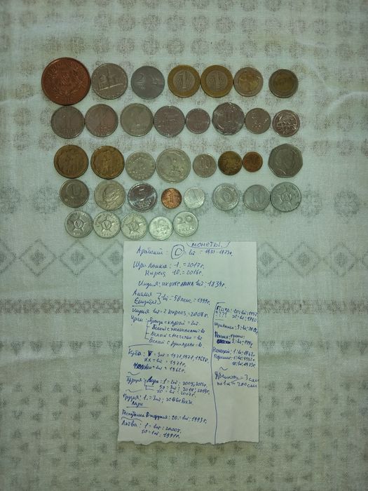 Продам монеты и купюры.