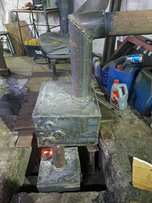 Печь на отработке