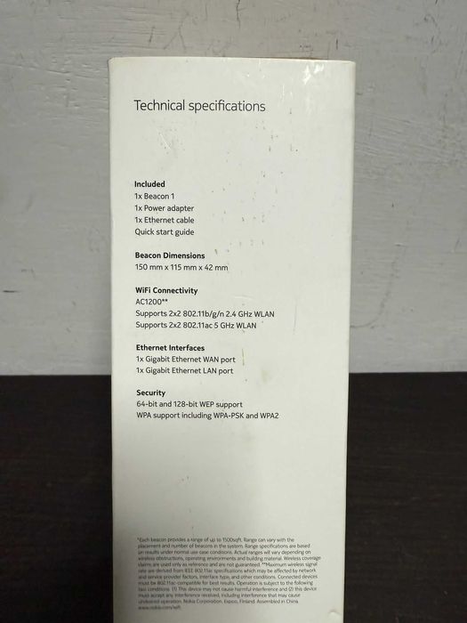 Router Nokia WiFi Mesh Beacon 1 Wi-Fi 5 AC1200 - la cutie nou
