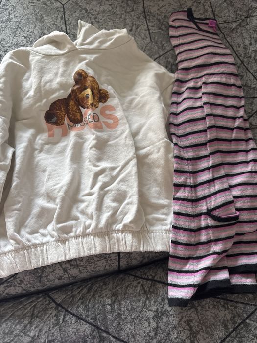 Большой пакет одежды на девочку 3-5л+сапожки почти новые 27р