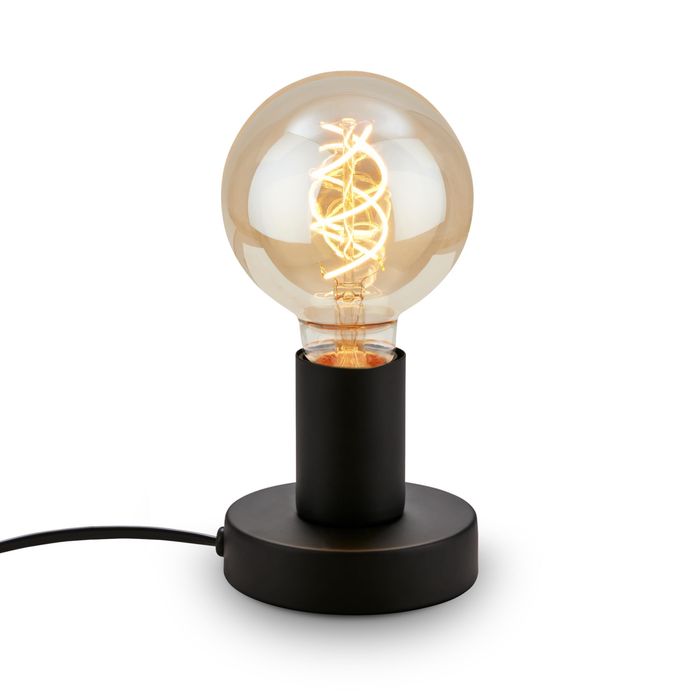 Lampă de noptieră retro cu întrerupător prin cablu, soclu E27 Briloner