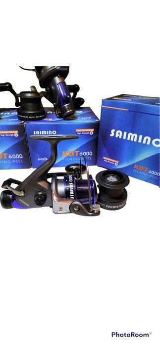 Set 3 Mulinete Saimino KDT6000 9+1 Rulmenti cu BaitRunner