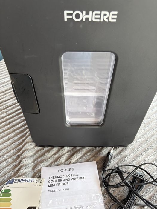 Mini frigider 2-în-1 15L răcire & încălzire DC/AC mod ECO silențios – Negru