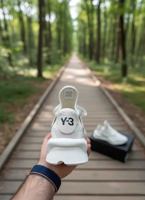 Adidasi Y3 Kaiwa Alb - Full Box - Calitate Premium