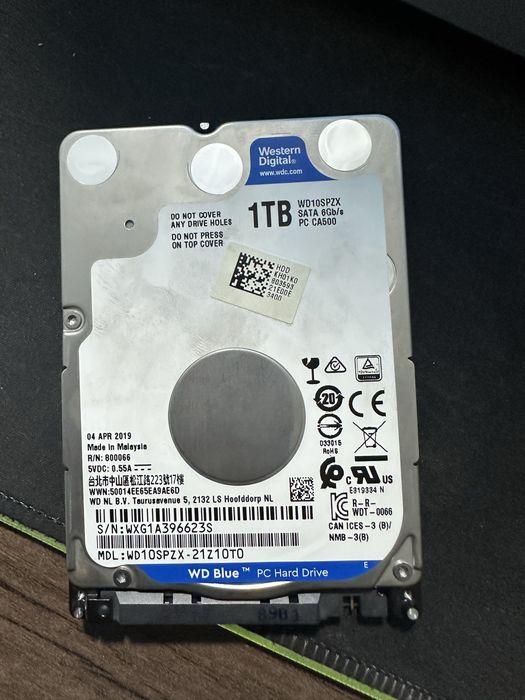 HDD 1TB “2.5” для ноутбуков