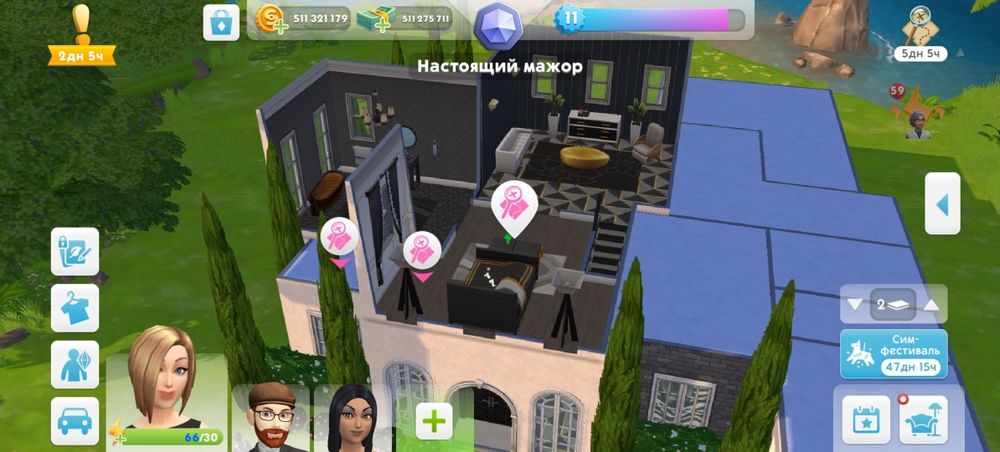 The Sims account