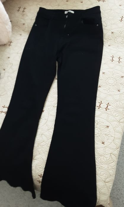 Клёш чёрные джинсы