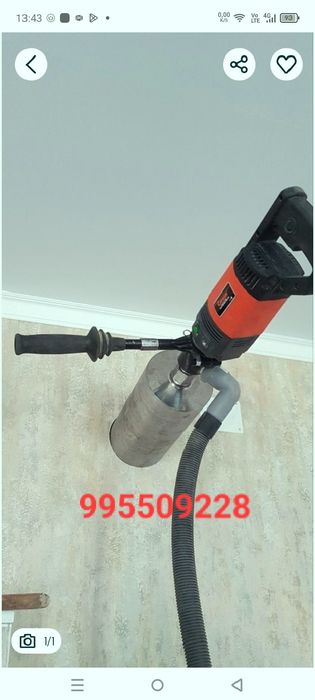 Beton devor teshish xizmati