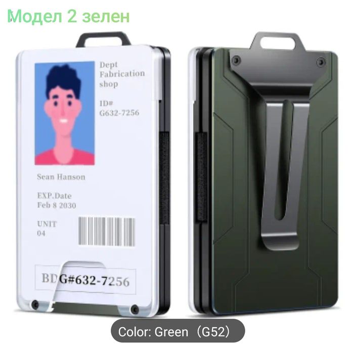 Нови Модели *RFID* Кардхолдър / Портфейл - компактен дизайн !!!