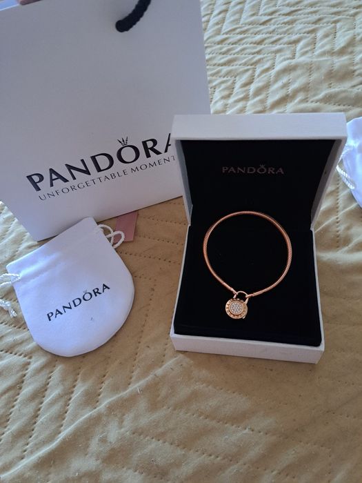 Пандора shine rose gold