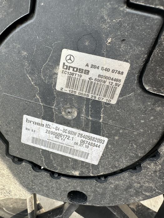 Перка охлаждане вентилатор Mercedes E C CLS class w212 w204 w218 perka