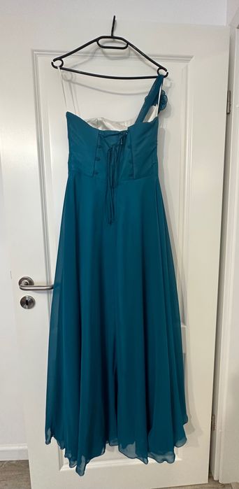 Rochie de gala lunga turcoaz