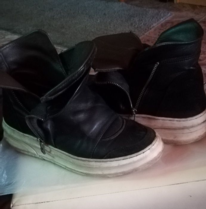 Унисекс боти от естествена кожа плюс подарък