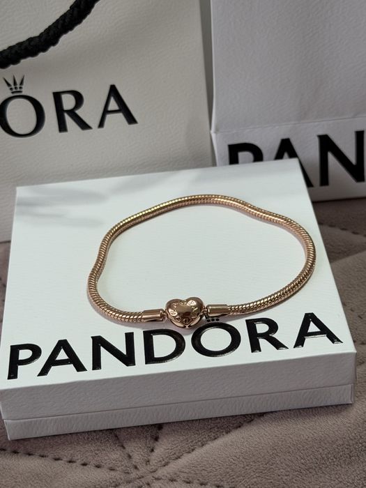 Bratara Pandora din Argint 925, placata cu aur roz