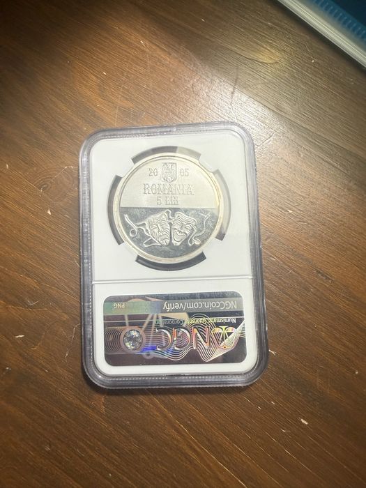 MONEDA BNR Centenarul nasterii lui Grigore Vasile Birlic 5 lei 2005