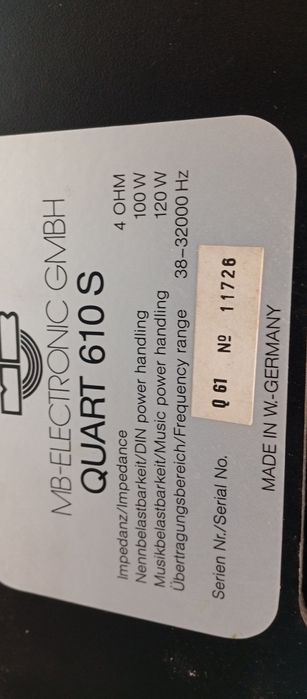 Тонколони MB QUART 610S