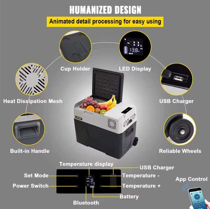 Мобилен Компресорен  Хладилник /Фризер  30 Литра