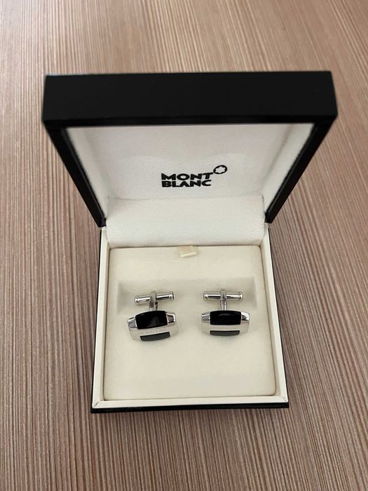 Butoni Montblanc (Original) din argint + o pereche de butoni cadou