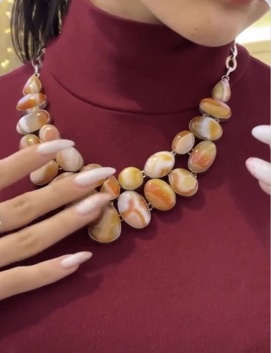 Колье из серебра