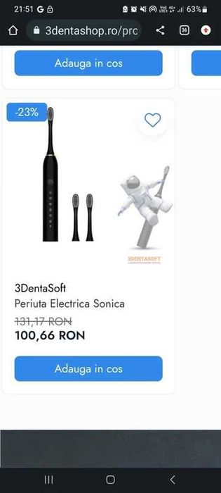 Periuta de dinți electrica | NOU