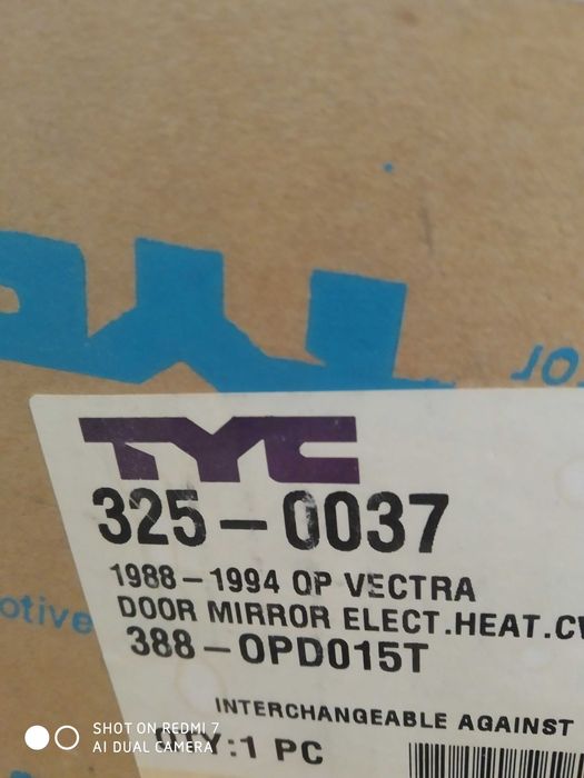 Електро и отопляемо огледало външно ляво за опел вектра джи ти .