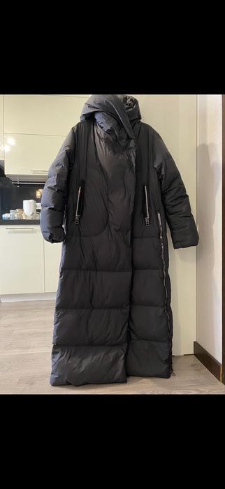 Продам длинный пуховик р.46