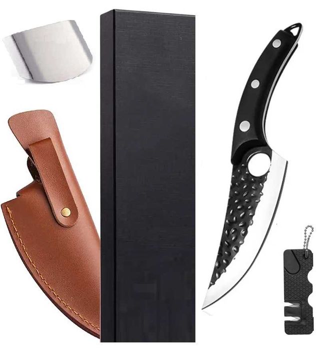 Set Cutit Profesional + Teaca + Protectie Degete + Ascutitor + Giftbox