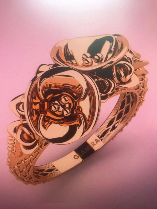 Inel nou aur 14k-lucrat pe comanda