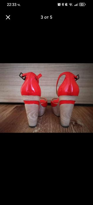 Сандали на платформа 38