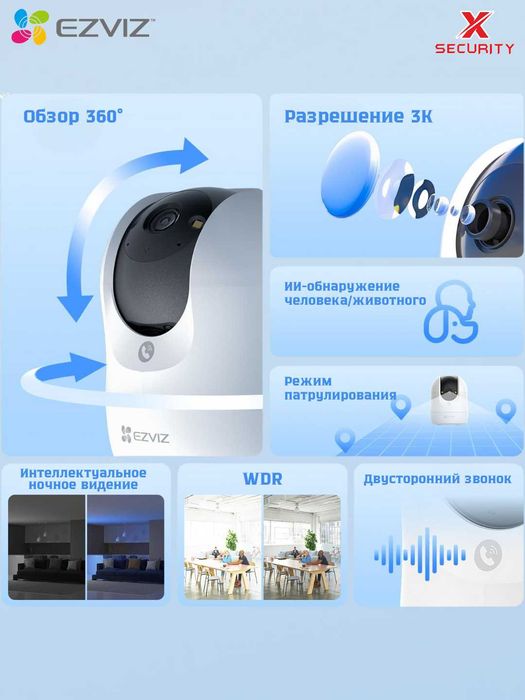 EZVIZ C6N G1  5mp умная домашняя камера с Wi-Fi