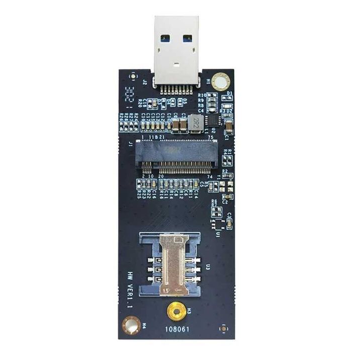 Adaptor modul 3G 4G LTE WWAN la USB M2 Key B NGFF modul SIM la usb