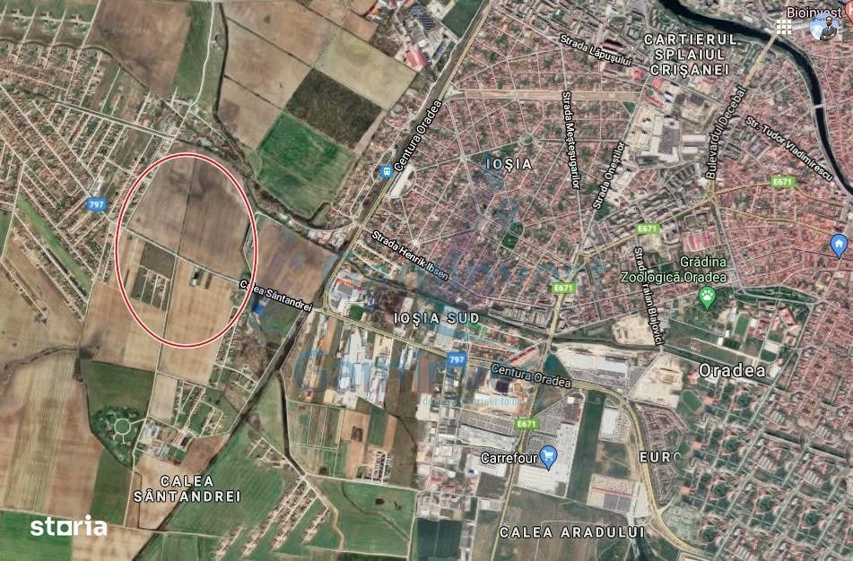 Teren  pt. hala langa Mega Image,Santandrei,Bihor,GaminvestV2432