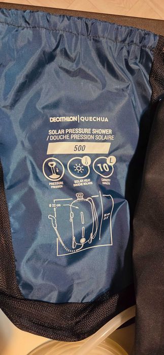 Quechua Dus solar cu presiune 10L cu pompa manuala