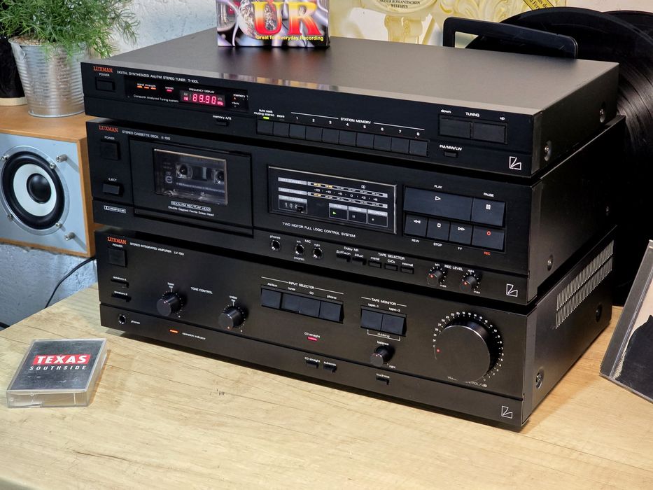 Linie audio LUXMAN ,amplificator LV-100, deck K-100, tuner T-100, hifi