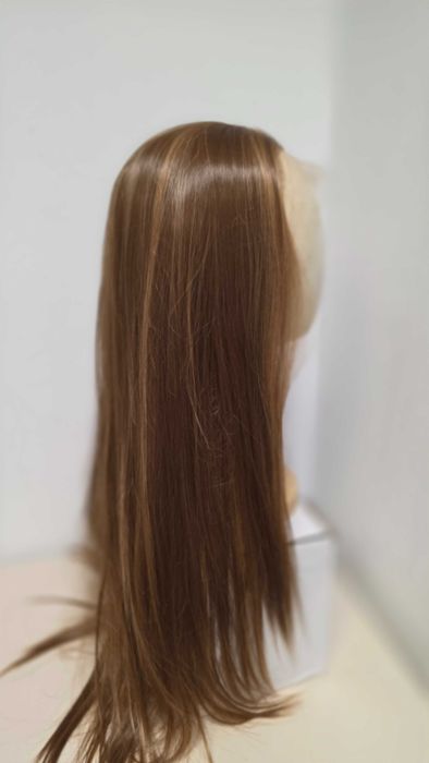 Perucă Sapphirewigs 13×6 lace front, 66 cm, maro deschis, densitate 150% – nouă