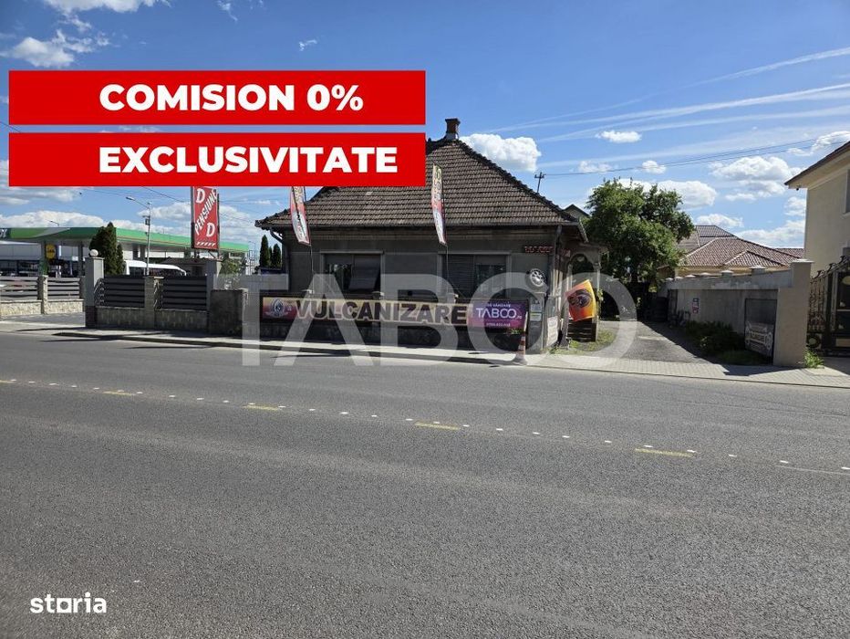 Casa de vanzare cu vulcanizare toate avizele acces la drumul principal