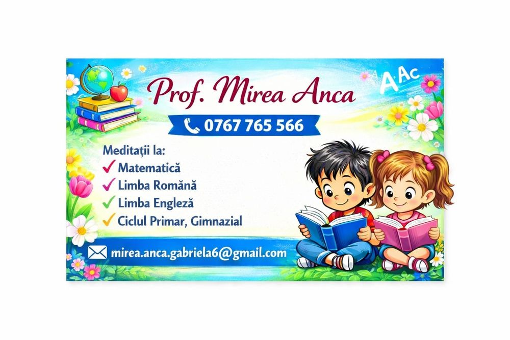 Meditatii Romana-Mate-Germana-Engleza