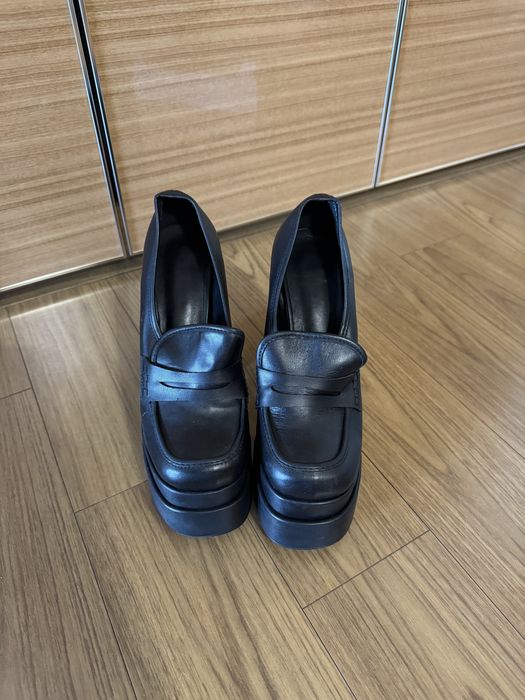 кожаные туфли черные