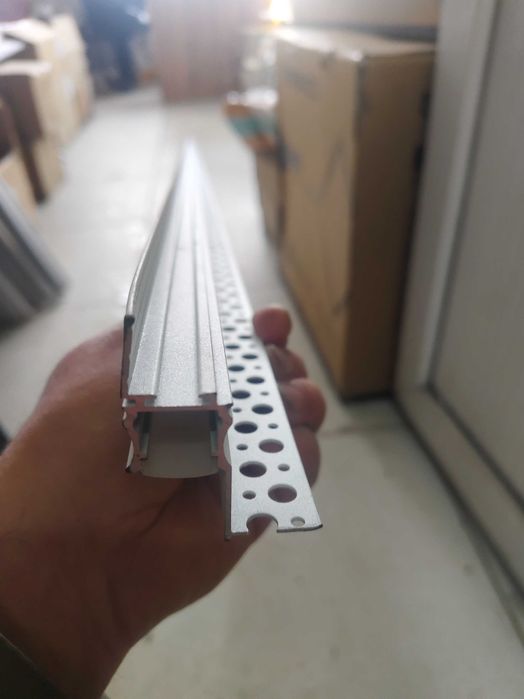 Теневой профиль для гипсокартона белый