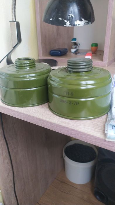 Противогаз 2 фильтра новый