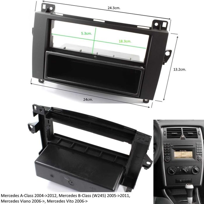 Рамка за автомобилно радио и мултимедия MERCEDES
