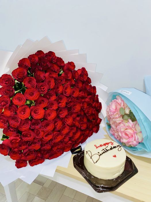 Роза 101 штук свежий