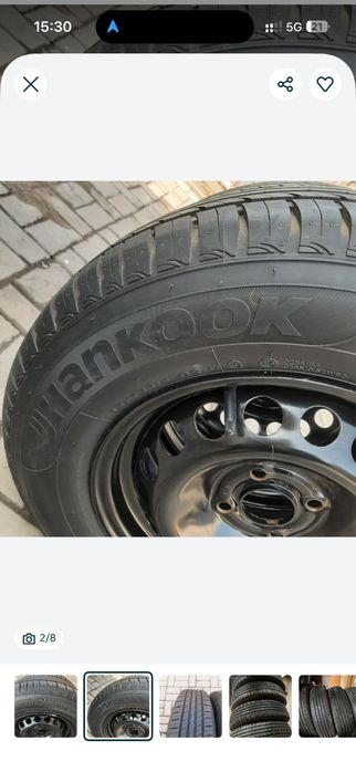 Шины с диском и колпаками Кобальт