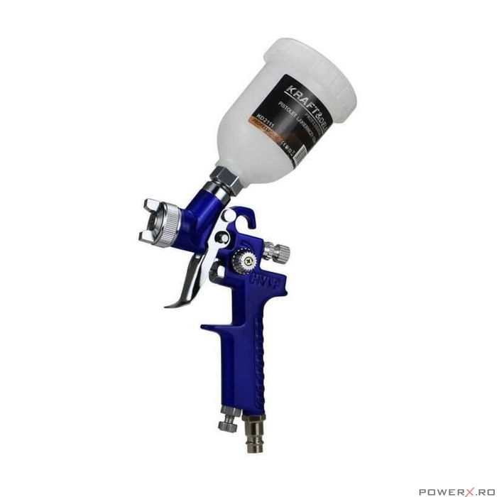 Pistol pentru vopsit pneumatic. duza 0.8 mm HVLP, capacitate 125 ml,