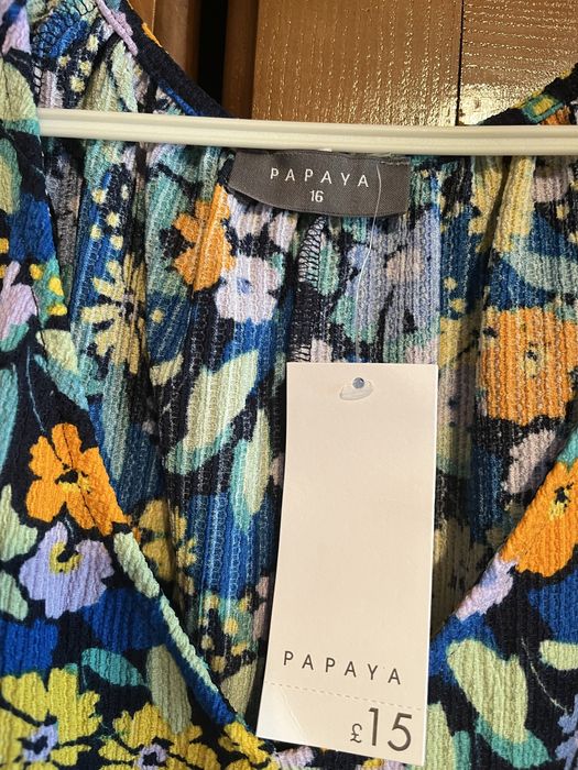 Rochie noua, m 44-46, papaya