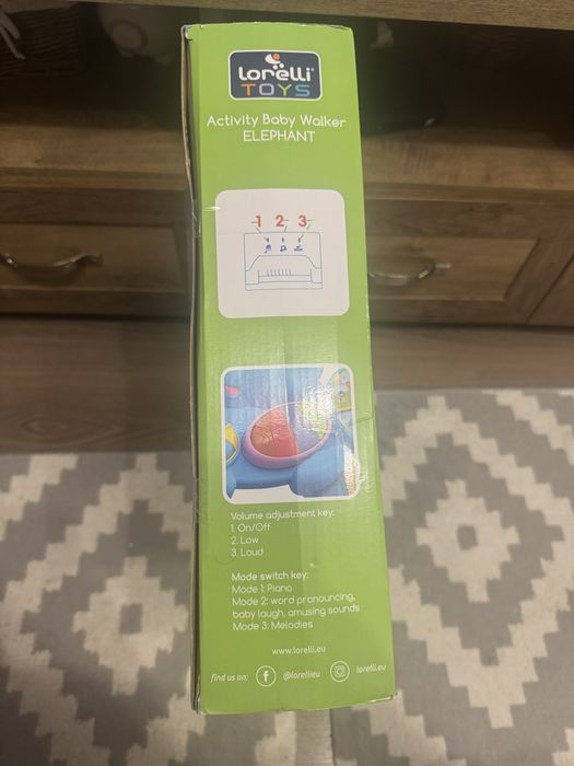 Продавам активна детска(бебешка) проходилка “Слон” на Lorelli
