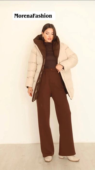 Дамско зимно яке с две лица